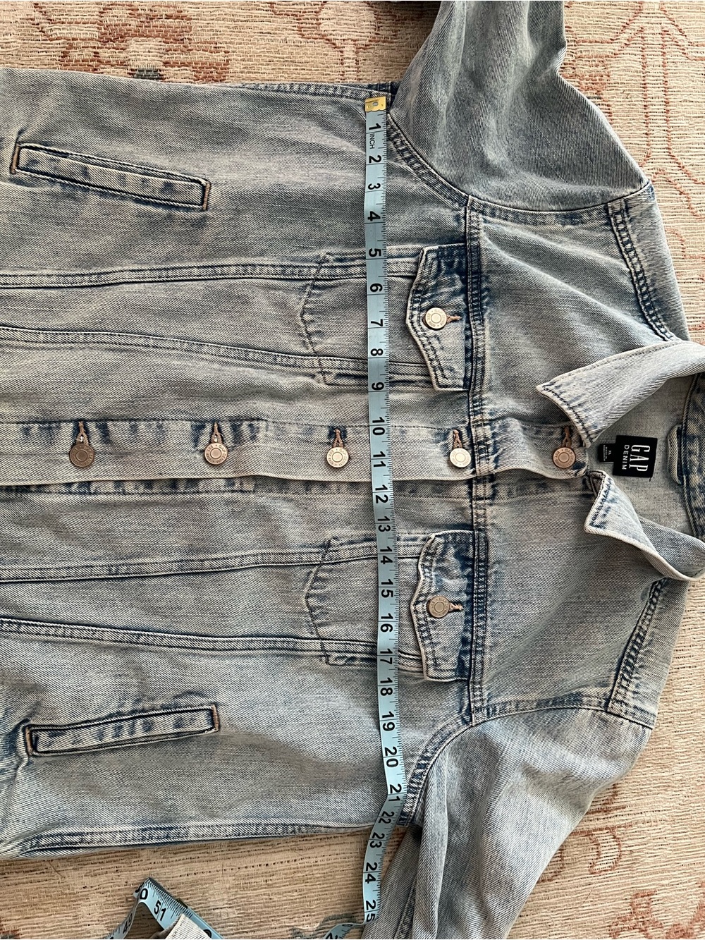 GAP Light Blue Denim Jean Jacket - Picture 4 of 6